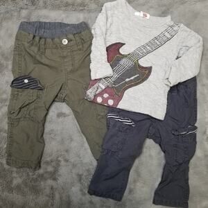 Bit'z Kids Cargo Pants & Guitar Shirt Bundle